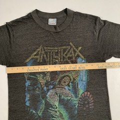 VTG 80s Anthrax Spreading The Disease Tour 1988 T-Shirt Mens Large *Super Thin*