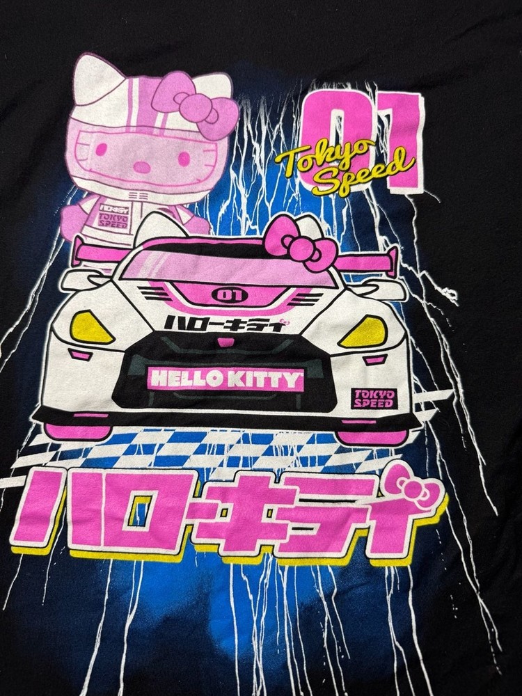 Hello Kitty Men’s and Big Men’s Tokyo Speed Racing Graphic shirt