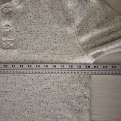 J Crew Heritage Brushed Jacquard Rib Knit Henley Mens M Beige Speckled Oarsman