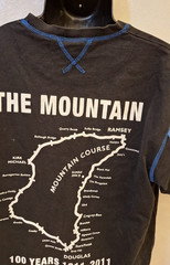TT Isle of Man 2011 Centenary Motorcycle Race Graphic T-Shirt Black Blue Men’s L
