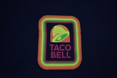 Taco Bell Mens Classic Logo Black Shirt New S, M, L, XL, 2XL