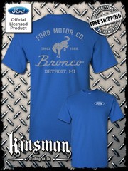 Ford Motor Co Bronco Detroit, MI 2-Sided T-Shirt – Official Licensed Product