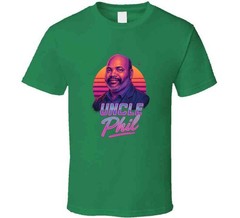 Uncle Phil Fresh Prince Of Belair Retro 80’s Neon Portrait Tv T Shirt