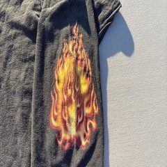 Vintage JNCO Longsleeve Flaming Shirt Snake Flames 90s Y2K Sz Large