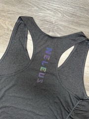 Mens XL Neleus Dry Fit Muscle Stringer Tank Top Gym Workout Exercise Gray