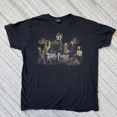 Vintage Harry Potter Goblet Of Fire Movie Promo Black T Shirt! Rare Fine! Y2k