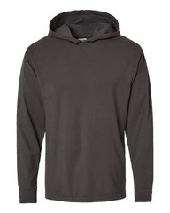 Comfortwash By Hanes Unisex Garment-Dyed Jersey Hooded Long Sleeve T-Shirt – GDH