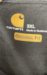 Carhartt Men’s K231 Logo Sleeve Workwear Long Sleeve T-Shirt Black NWT Sz 3XL