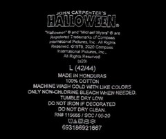 John Carpenter’s HALLOWEEN Movie Poster T-Shirt L Cotton Michael Myers Horror