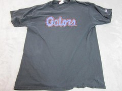 Vintage Champion Florida Gators T-Shirt Men L Black NCAA Graphic Tee Logo