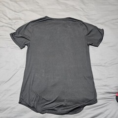 Men’s Plain Black Stretch T-Shirt Size Medium Lightweight Crew Neck Unbranded