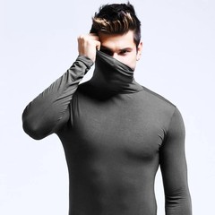 Sweatwear Mens Anti-pilling High Quality Knitted Turtlene Sweater Slim Fit Lon