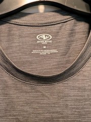 Athletic Works Driworks Quick Dry Tee Shirt Mens Medium Short Sleeve Gray NWT