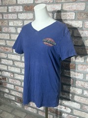 True Religion Vintage T-Shirt, World Tour Design – Size S, Blue & Red, YK2
