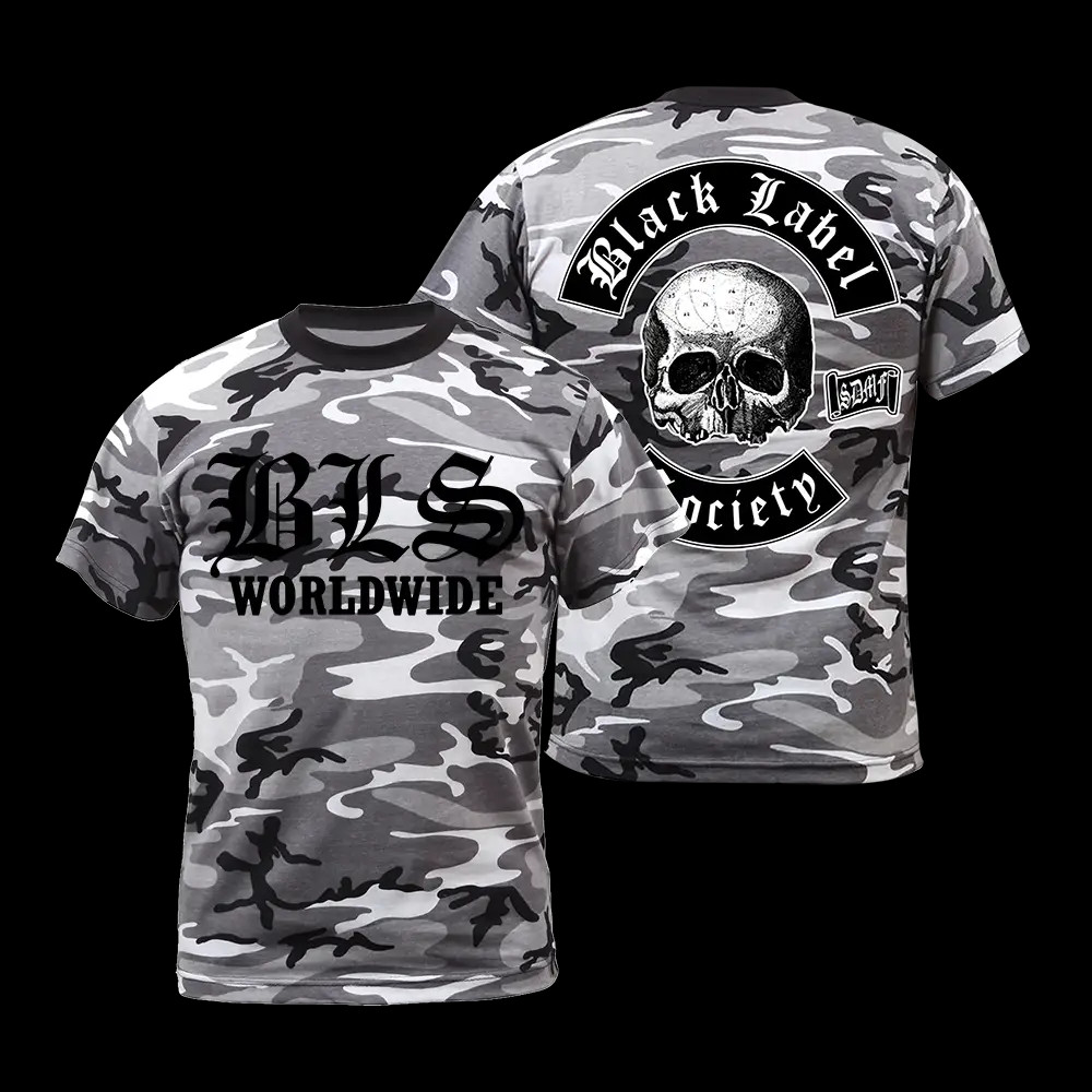 Camo Tee Black Label Society 2026 All Overe Print t shirt V7YE6