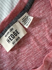 Hedge XL Red T Shirt Never Lose 2010 Heathered Comfy Tee Cotton Poly Blend