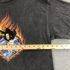 Doja Cat Shirt Mens Medium Black Planet Her Tour Tee Rap Hip Hop Graphic Flame