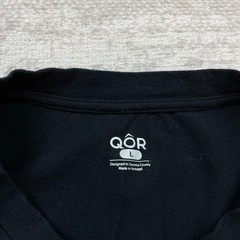 Qor Cashmere Shirt Large Black Outdoor Hike Trail Trekker Base Layer Performance