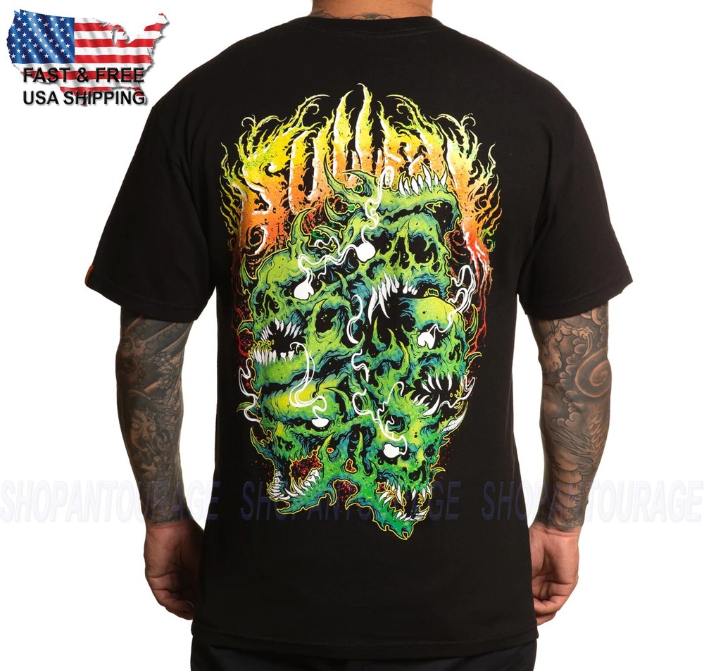 Sullen Art Collective Grime Skull Standard SCM5619 Short Sleeve Men`s T-shirt