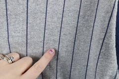 Vintage 70s Streetwear Mens Large Faded Pinstriped 3/4 Sleeve Raglan T-Shirt USA
