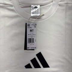 Adidas ZNE T Shirt Men’s Size Medium Tall White Short Sleeve New