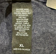 Hanes Mens Essentials ,3 Crewneck Navy Blue Short Sleeves T-shirts Size XL