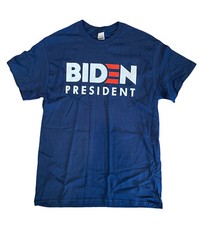 Joe Biden President Navy Blue Tee Shirt Men’s Size Medium New Democrat Election