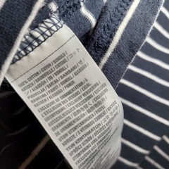 Hollister Shirt Men S Navy Casual Weekend Striped Short Sleeve V Neck Tee Y2K