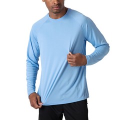 Mens Anti-UV Skin Protection T-shirt Sun Block Workout Hiking Fishing Shirt Tops