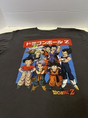 Dragon Ball Z Anime T Shirt Mens Large Goku Vegeta Trunks Graphic Black 2021