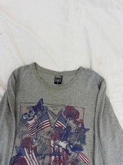 RARE Oversized VINTAGE SK8 STREETWEAR ARCHIVE Embroidered LOGO SKATER LONGSLEEVE