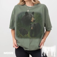 Vintage Black Bear Retro Animal Wildlife Comfort Tee