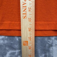 Vintage Deer Camp Hunting Graphic T Shirt Orange Fruit of the Loom L