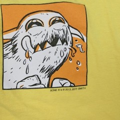 Bone Jeff Smith Graphic Tee Shirt Size Small Yellow 2013 Graphitti Designs