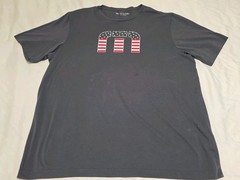 Travis Mathews Patriotic Star Bright USA Charcoal Athleisure Tshirt 2X
