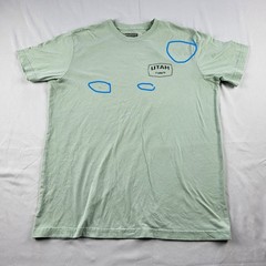 State of Mine Utah Tee Light Green Large “The Beehive State” minor stains