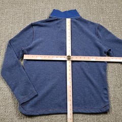 Robert Graham Shirt Mens Large Blue Thermal Henley Contrast Collar