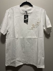 NWT NIEPCE White Tiger Embroidered T-Shirt White M Japanese Streetwear KH-802
