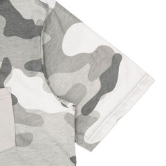 Beautiful Giant Men’s Fashion Camo T-Shirt Crew Neck Sport Wear Light Grey Tee