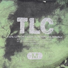 TLC CrazySexyCool Tour Tie Dye Graphic Tee Medium Green Black 90s R&B Streetwear