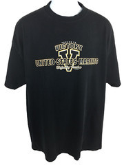7.62 Design Shirt Adult XL Black Marines Victory Defending Freedom Graphic Tee