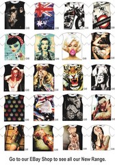 T-Shirt Sexy Rose Tattoo Girl Back Street Fashion Mens Ladies