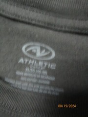 Athletic Works Men’s Black Cotton T-Shirt Size XL (46-48) LOT OF 2!