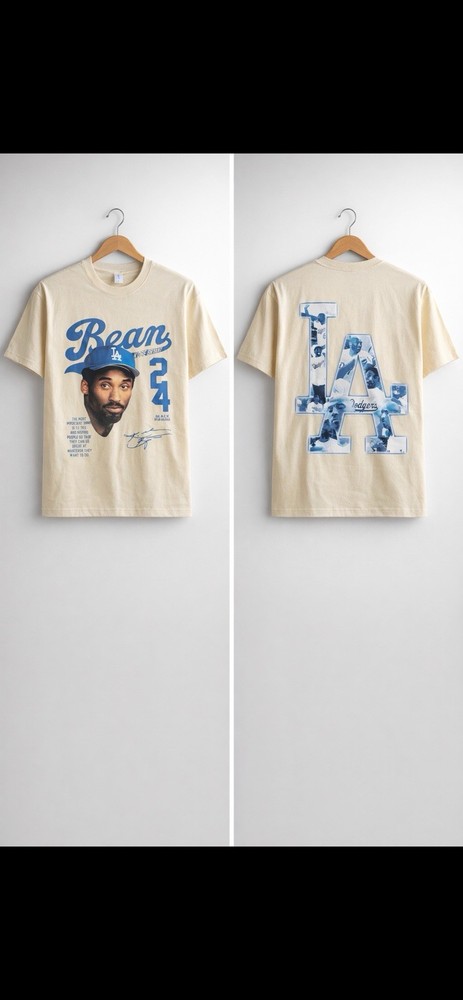 Kobe Bryant Cream Color Tshirt Men’s Size Large New In Package