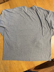 Realtree Long Sleeve T-Shirt Men 2XL Gray Camo Logo Cotton Poly Blend Outdoors