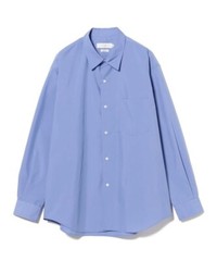 (ASK availability First) BEAMS polyester broadcloth regular collar shirt NEW