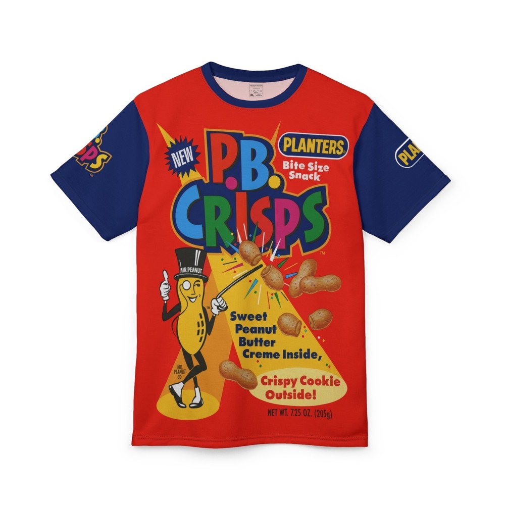 Planters P.B. Crisps Snack 1992 Bag Retro Style T-Shirt