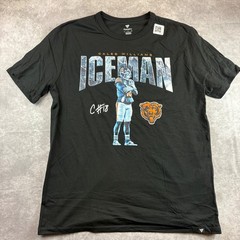 Chicago Bears Caleb Williams Graphic T-Shirt Mens Large Black Iceman Tee NWOT