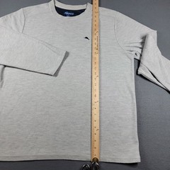 Tommy Bahama Mens Gray Long Sleeve Waffle Knit Crew Neck Shirt ZTB97769 Size XL