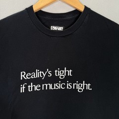 VTG Toro Y Moi T Shirt M Black Reality is Tight if the Music is Right Company